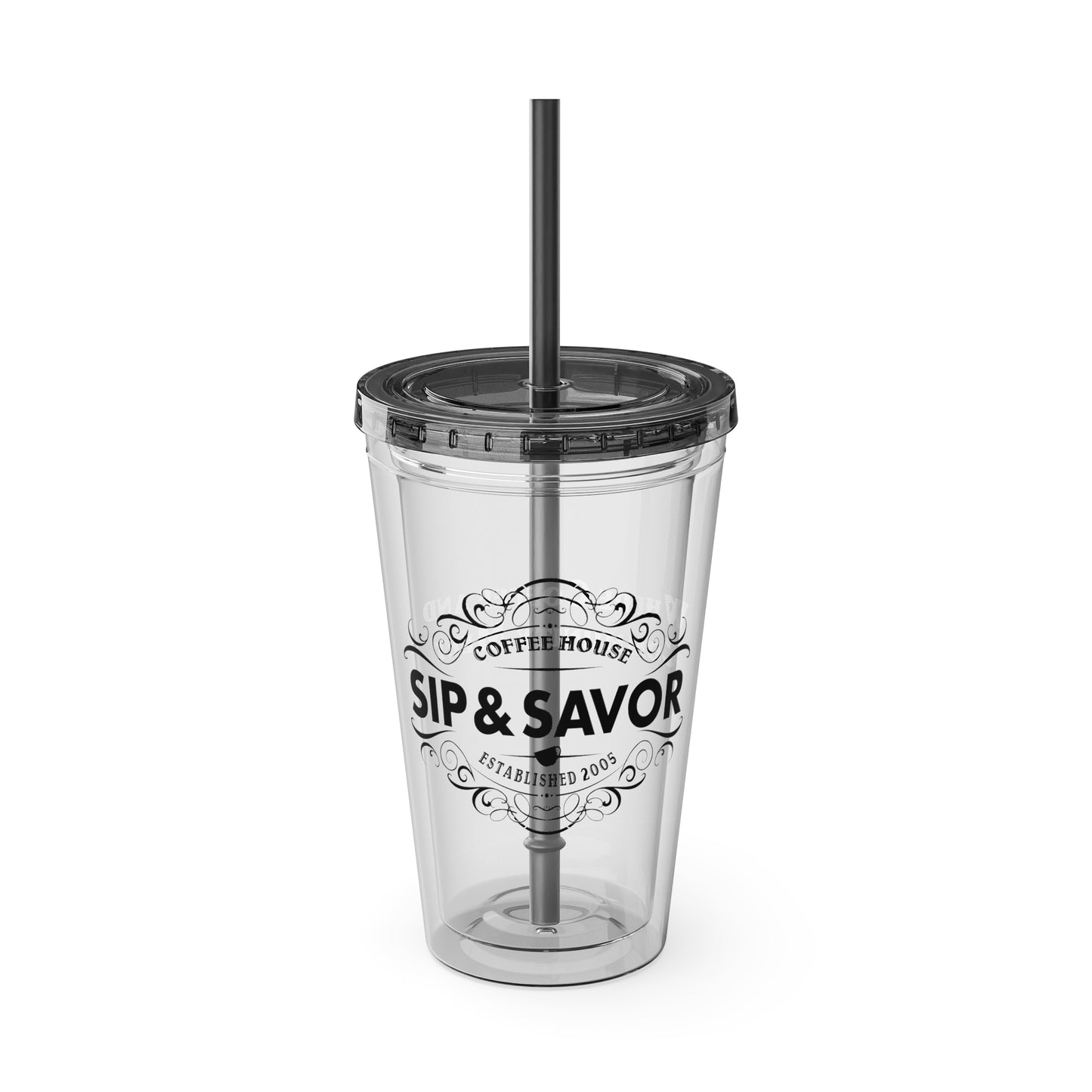 Water Cup 16oz Tumbler with Straw