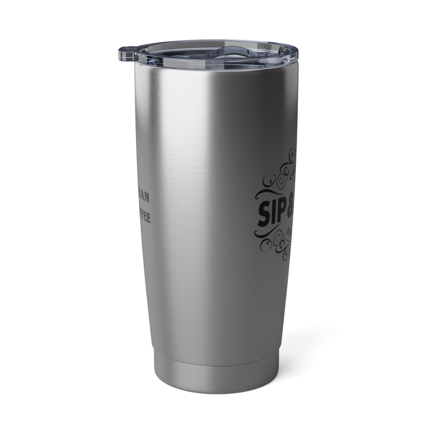 Silver Sip & Savor 20oz Travel Mug for Coffee Lovers