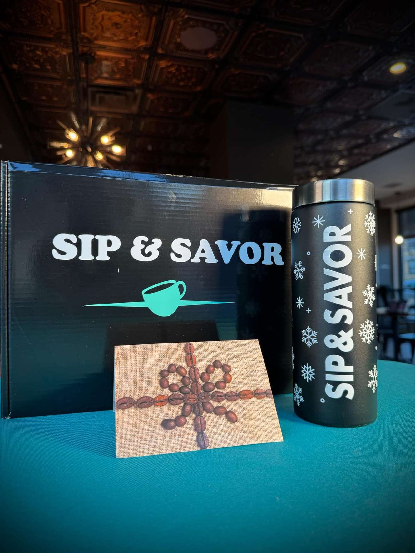Sip Bundle #3 - Snowflake Tumbler w/$25 gift card