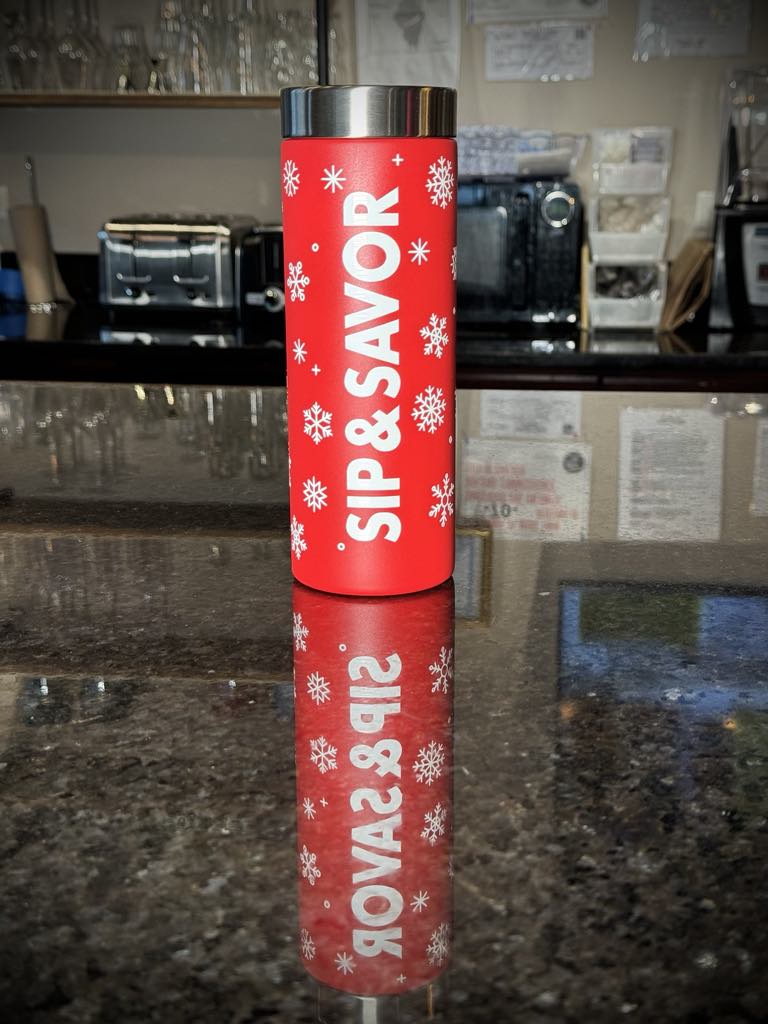 Sip Bundle #4 - Snowflake Tumbler w/ Pound of Coffee