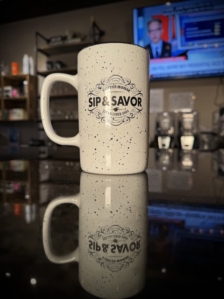 Sip Bundle #5 - Mug w/$25 gift card and pound of coffee