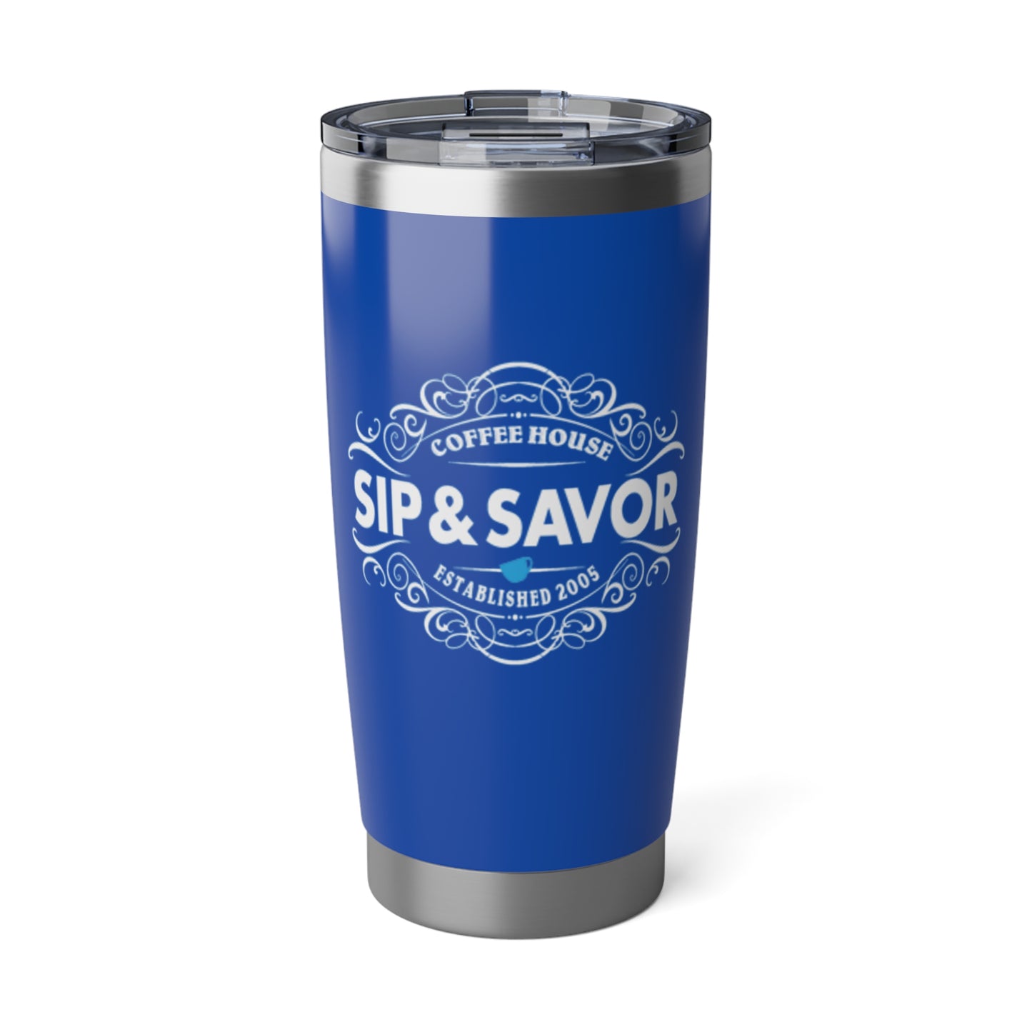 Royal Blue Sip & Savor 20oz Travel Mug for Coffee Lovers