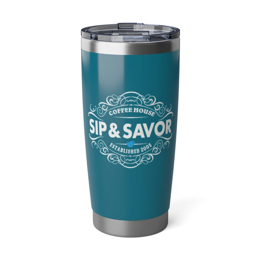 Teal Sip & Savor 20oz Travel Mug for Coffee Lovers
