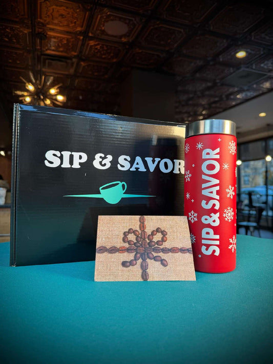 Sip Bundle #3 -  Snowflake Tumbler w/$25 gift card